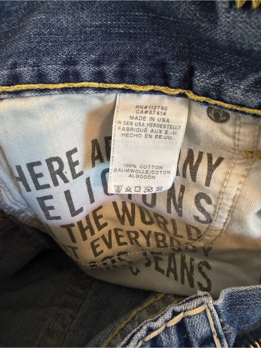 True Religion Ricky Relaxed Straight Jeans (Size 31)